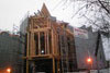 大型木造構造物（大断面集成材）骨組み・建て方
